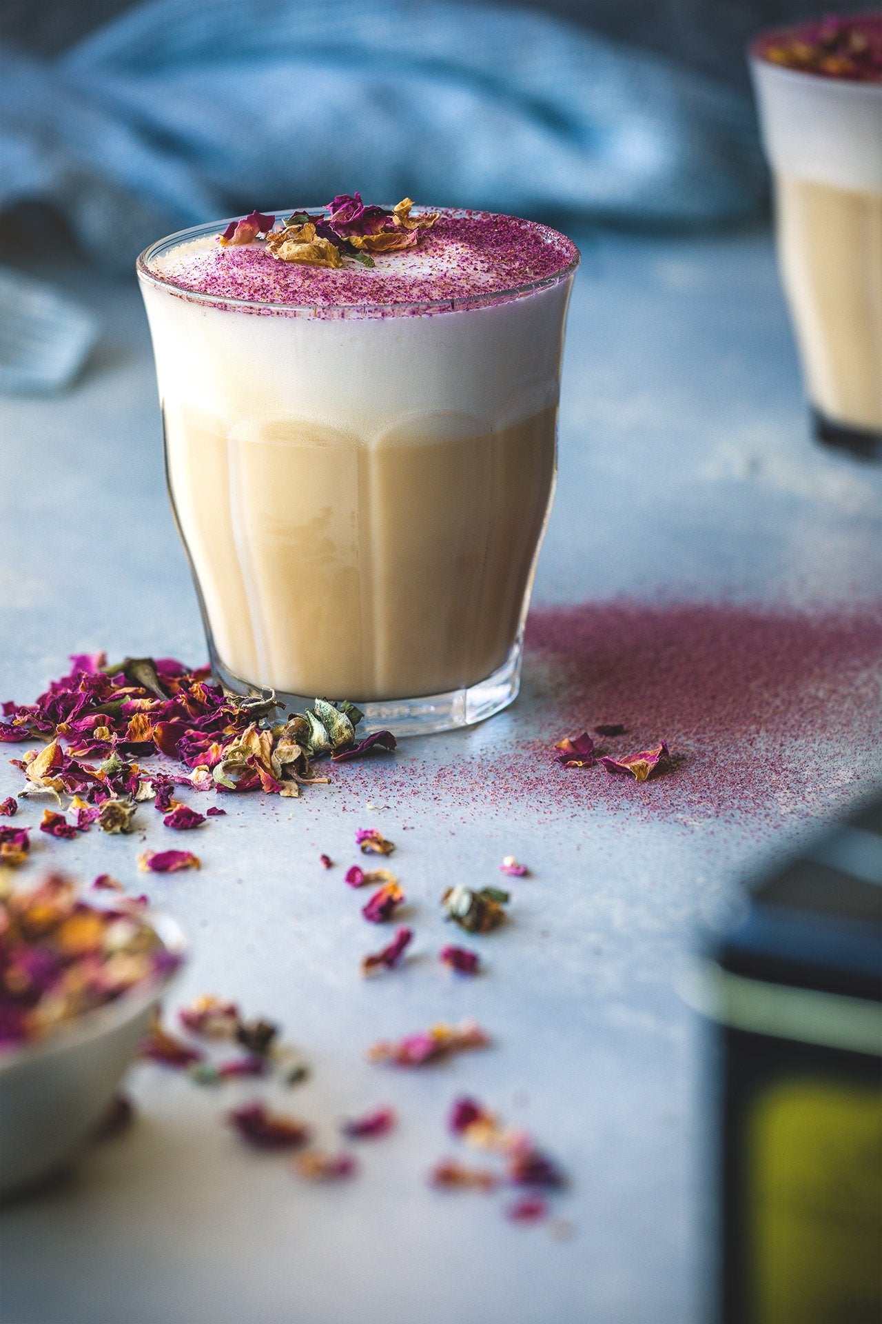 Rose & earl grey latte